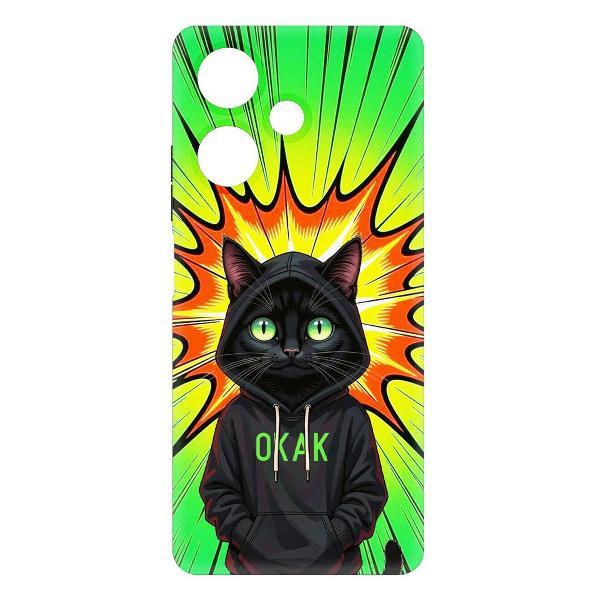 Изображение товара Чехол для смартфона, телефона Krutoff Soft Case Окак для INFINIX Hot 30 черный