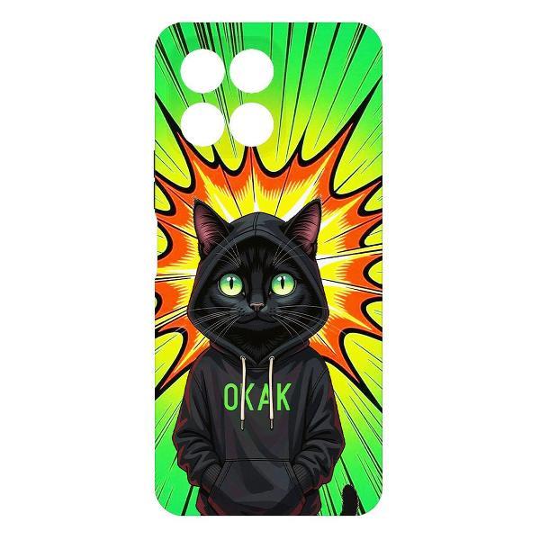 Изображение товара Чехол для смартфона, телефона Krutoff Soft Case Окак для Honor X6a черный