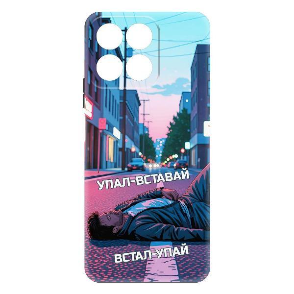 Изображение товара Чехол для смартфона, телефона Krutoff Soft Case Упал-вставай для Honor X7c черный
