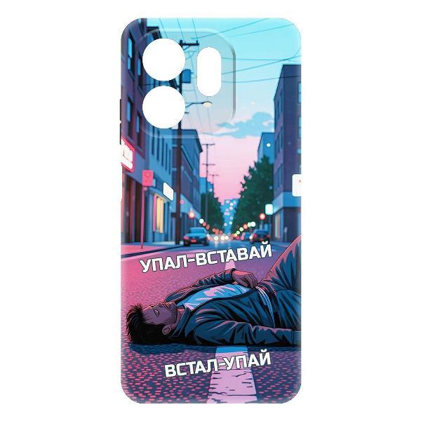 Изображение товара Чехол для смартфона, телефона Krutoff Soft Case Упал-вставай для INFINIX Smart 9 черный