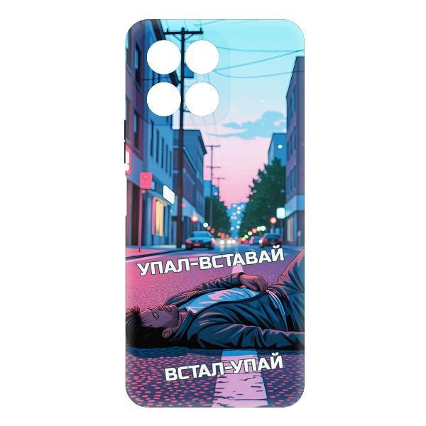 Изображение товара Чехол для смартфона, телефона Krutoff Soft Case Упал-вставай для Honor X8 5G черный