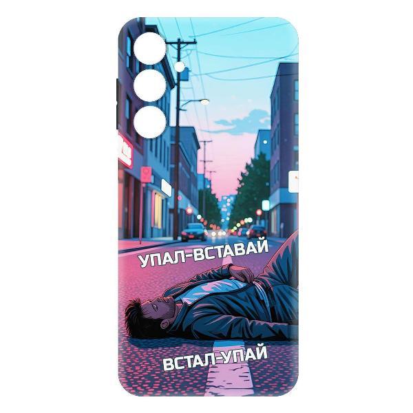 Изображение товара Чехол для смартфона, телефона Krutoff Soft Case Упал-вставай Galaxy A16(A165/A166)Black