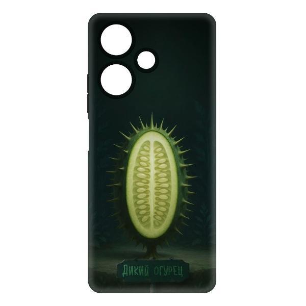 Изображение товара Чехол для смартфона, телефона Krutoff Soft Case Дикий огурец для INFINIX Hot 30 черный