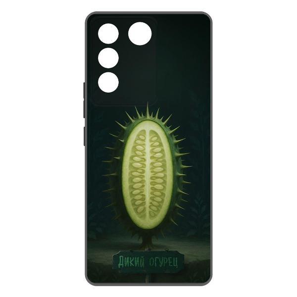 Изображение товара Чехол для смартфона, телефона Krutoff Soft Case Дикий огурец для Vivo T2 черный Изображение товара Чехол для смартфона, телефона Krutoff Soft Case Дикий огурец для Vivo T2 черный