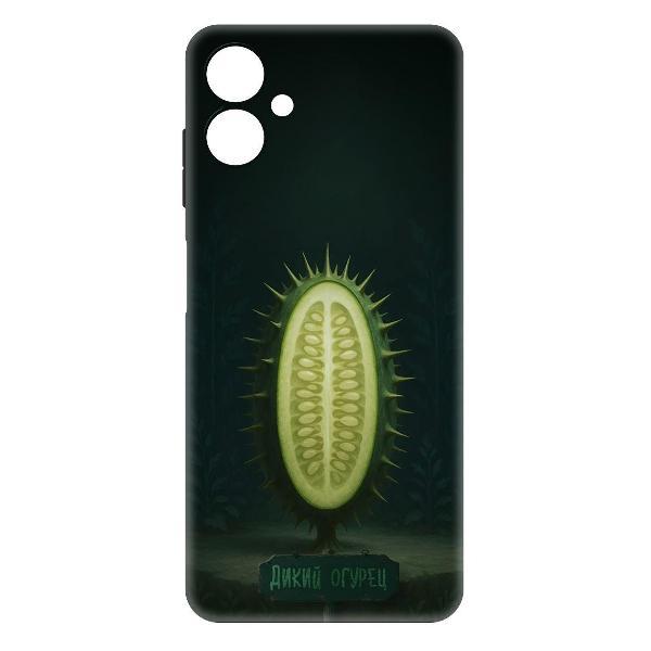 Изображение товара Чехол для смартфона, телефона Krutoff Soft Case Дикий огурец Galaxy A06 (A065) черный