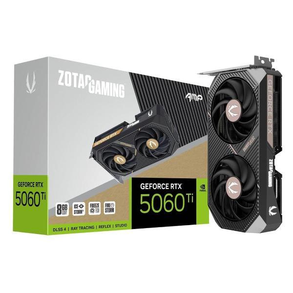 Изображение товара Видеокарта Zotac RTX5060Ti AMP 8GB GDDR7 128bit 3xDP HDMI 2FAN MED