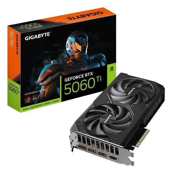 Изображение товара Видеокарта GIGABYTE RTX5060Ti WINDFORCE OC 16GB