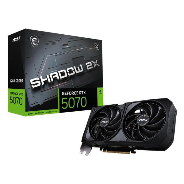 Изображение товара Видеокарта MSI RTX5070 SHADOW 2X 12GB GDDR7 192bit 3xDP HDMI 2FA
