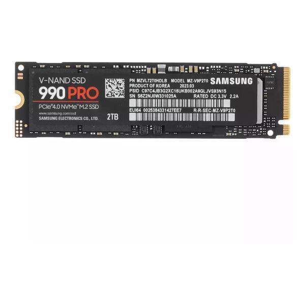 Изображение товара Внутренний диск SSD SAMSUNG M.2 NVMe 990 PRO 2000 Гб MZ-V9P2T0BW