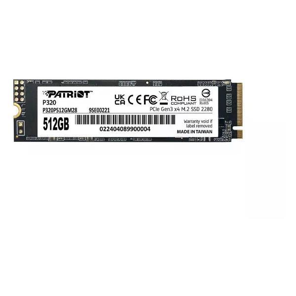 Изображение товара Внутренний диск SSD Patriot PCIe 3.0 x4 512GB P320P512GM28 P320 M.2 2280