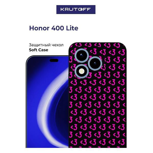 Изображение товара Чехол Krutoff Honor 400 Lite черный тонкий защитный Изображение товара Чехол Krutoff Honor 400 Lite черный тонкий защитный