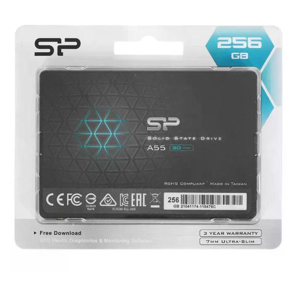 Изображение товара Внутренний диск SSD Silicon Power 256Gb A55 SP256GBSS3A55S25 2.5", SATA3