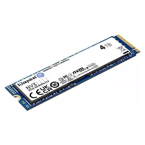Изображение товара Внутренний диск SSD Kingston PCIe 4.0 x4 4TB SNV3S/4000G NV3 M.2 2280