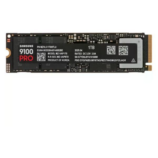 Изображение товара Внутренний диск SSD SAMSUNG 1Tb 9100 PRO Black M.2 MZ-VAP1T0BW