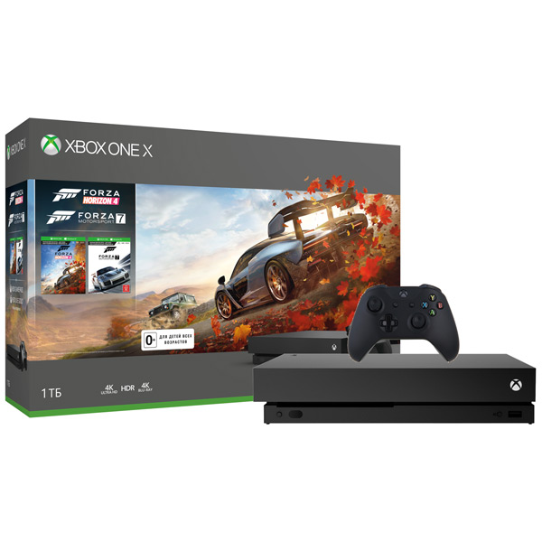 Игровая консоль Xbox One Microsoft X 1TB + Forza Horizon 4 + Forza Motorsport 7