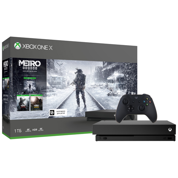 фото Игровая консоль xbox one microsoft x 1 тб + metro exodus