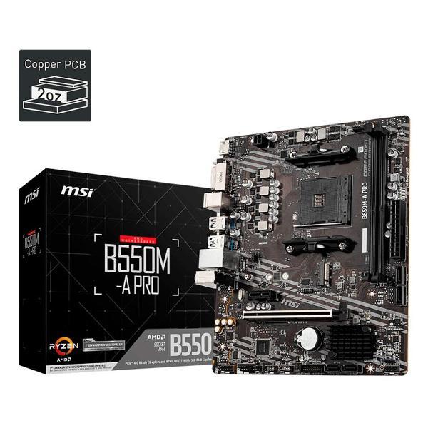 Изображение товара Материнская плата MSI B550M-A PRO (AM4, mATX)