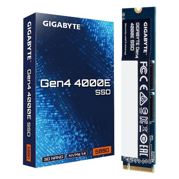 Изображение товара Внутренний диск SSD GIGABYTE Gen4 4000E, 500 ГБ, M.2 2280 (G440E500G) Изображение товара Внутренний диск SSD GIGABYTE Gen4 4000E, 500 ГБ, M.2 2280 (G440E500G)