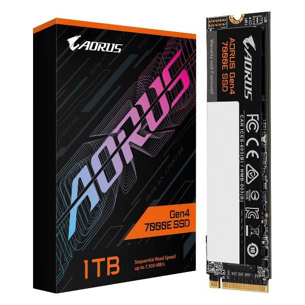 Изображение товара Внутренний диск SSD AORUS Gen4 7000E, 1 ТБ, M.2 2280 (AG470E1TB)