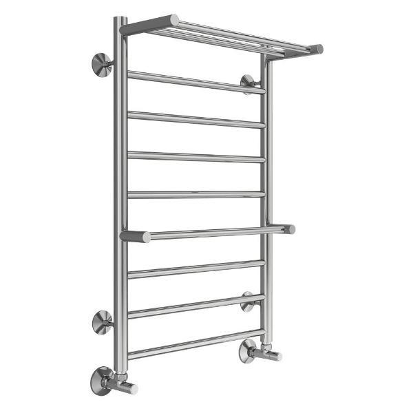 Изображение товара Полотенцесушитель Terminus водяной с полкой Аврора П8 50х80, хром