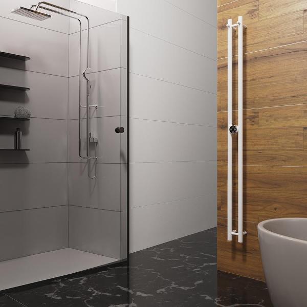 Изображение товара Полотенцесушитель Terminus электрический Стойка DUO круг 160, белый