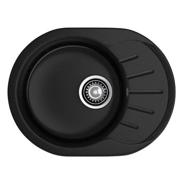 Изображение товара Раковина для кухни GranFest RONDO 580L, черный Изображение товара Раковина для кухни GranFest RONDO 580L, черный