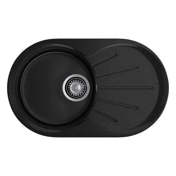 Изображение товара Раковина для кухни GranFest RONDO 750L, черный