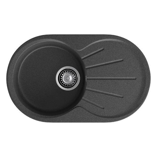 Изображение товара Раковина для кухни GranFest RONDO 750L, графит