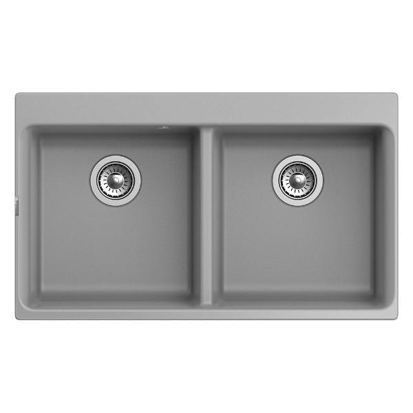 Изображение товара Раковина для кухни Rivelato X-90-2D grigio metallizza