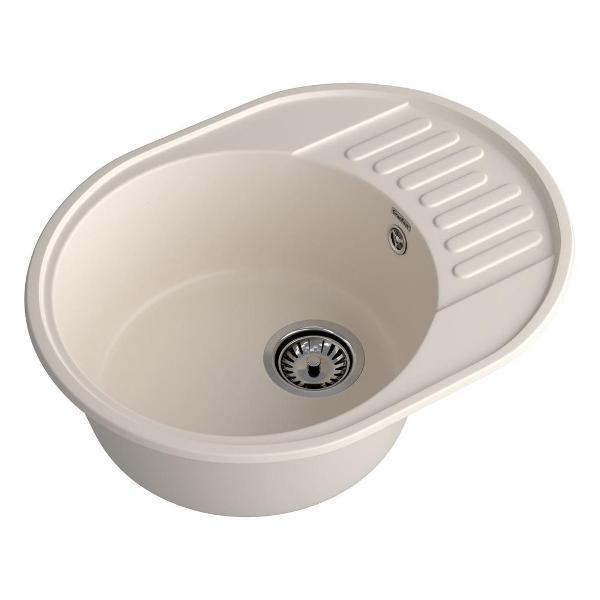 Изображение товара Раковина для кухни GranFest QUARZ 58, белый