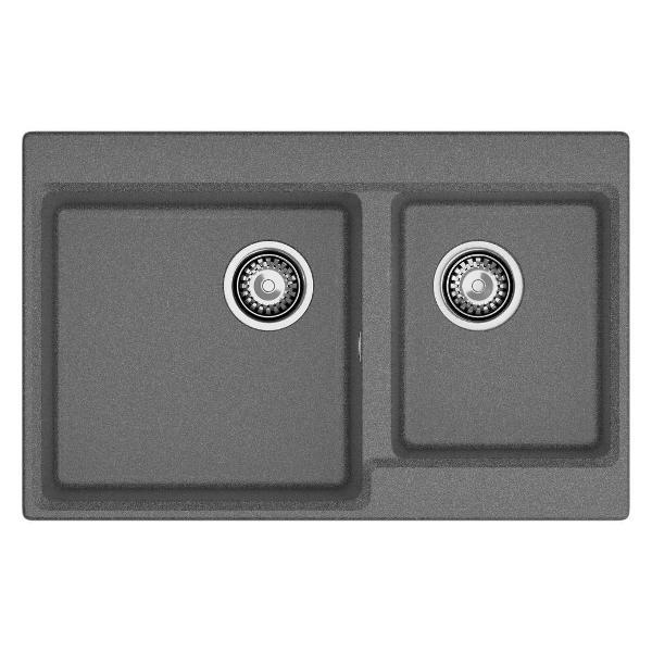 Изображение товара Раковина для кухни GranFest LEVEL 780K, графит