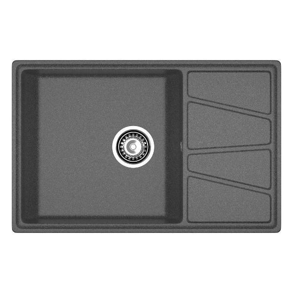 Изображение товара Раковина для кухни GranFest VERTEX 780L, графит
