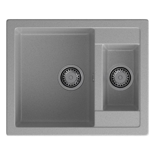 Изображение товара Раковина для кухни GranFest QUADRO 610K, серый