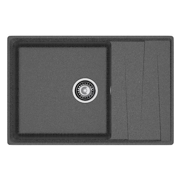 Изображение товара Раковина для кухни GranFest LEVEL 760L, графит