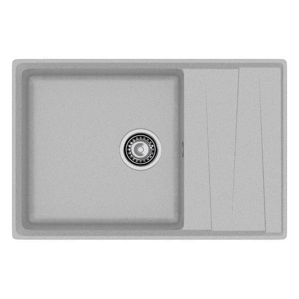 Изображение товара Раковина для кухни GranFest LEVEL 760L, серый