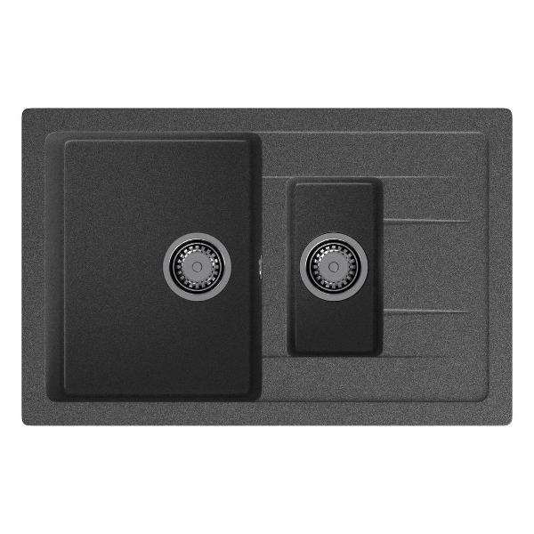 Изображение товара Раковина для кухни GranFest QUADRO 775KL, графит