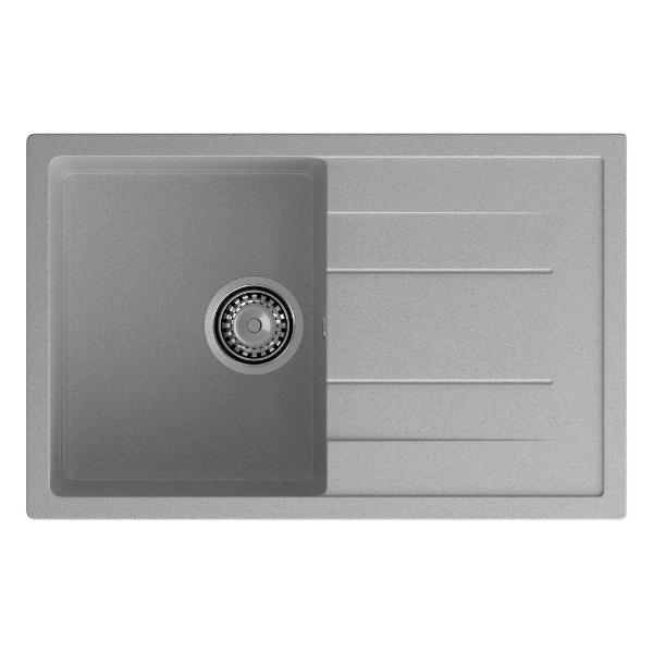 Изображение товара Раковина для кухни GranFest QUADRO 780L, серый