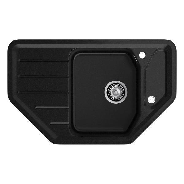 Изображение товара Раковина для кухни GranFest CORNER 800E, черный