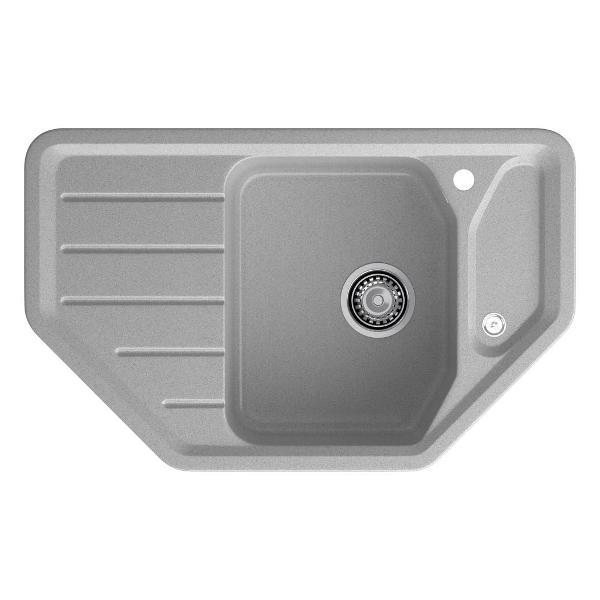 Изображение товара Раковина для кухни GranFest CORNER 800E, серый