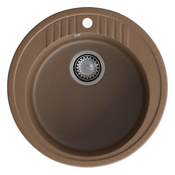 Изображение товара Раковина для кухни GranFest RONDO 520, терракот
