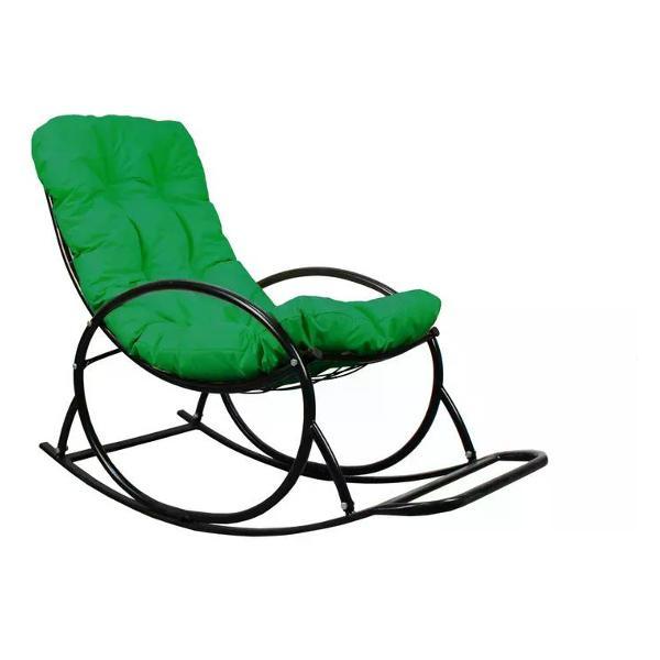Изображение товара Кресло M-Group Кресло-качалка черное, зеленая