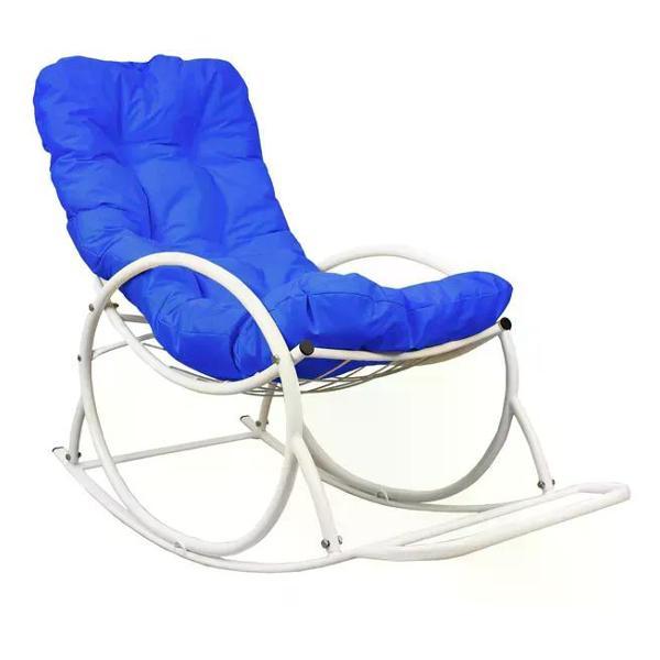 Изображение товара Кресло M-Group Кресло-качалка белое, синяя