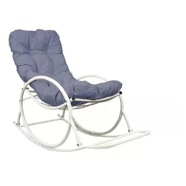Изображение товара Кресло M-Group Кресло-качалка белое, серая