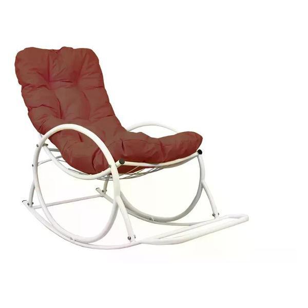 Изображение товара Кресло M-Group Кресло-качалка белое, коричневая
