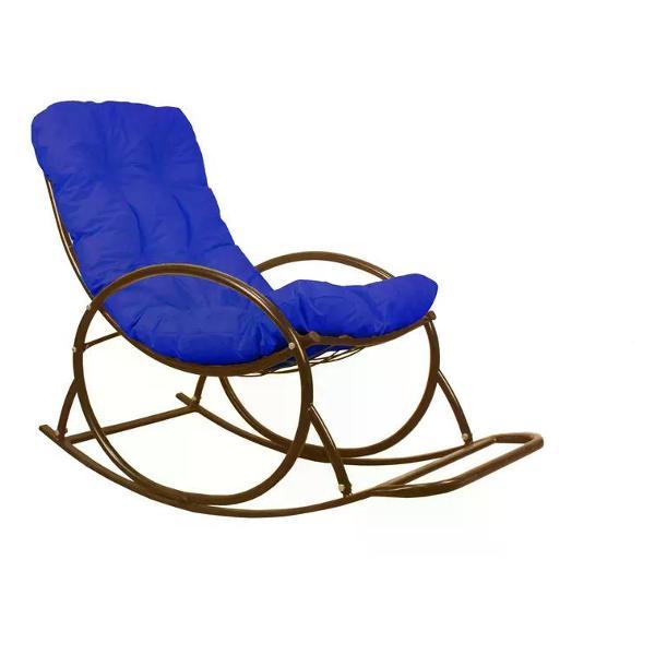 Изображение товара Кресло M-Group Кресло-качалка коричневое, синяя