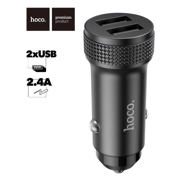 Изображение товара Автомобильное ЗУ для смартфонов Hoco Z49 Level 2xUSB, 2.4А Изображение товара Автомобильное ЗУ для смартфонов Hoco Z49 Level 2xUSB, 2.4А