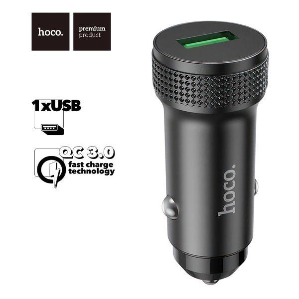 Изображение товара Автомобильное зарядное устройство Hoco Z49A с QC3.0 и 18W быстрозарядкой Изображение товара Автомобильное зарядное устройство Hoco Z49A с QC3.0 и 18W быстрозарядкой