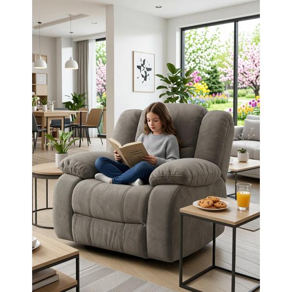 Изображение товара Кресло-трансформер Мебелиста Реклайнер,механика,качение, велюр, коричневый