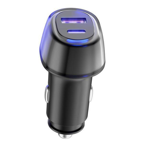 Изображение товара Зарядное устройство Wiiix UCC-5-2-04-QCPD-SNOB, 2 USB порта: USB-A, USB TYPE-C , в авто
