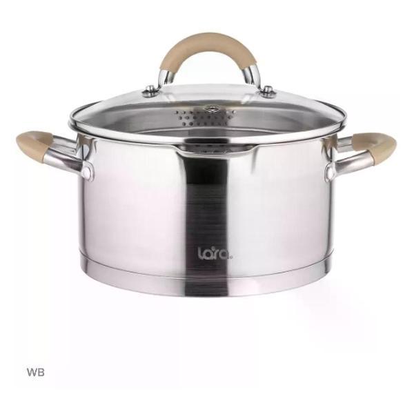 Изображение товара Кастрюля Lara нержавеющая с крышкой LR02-343